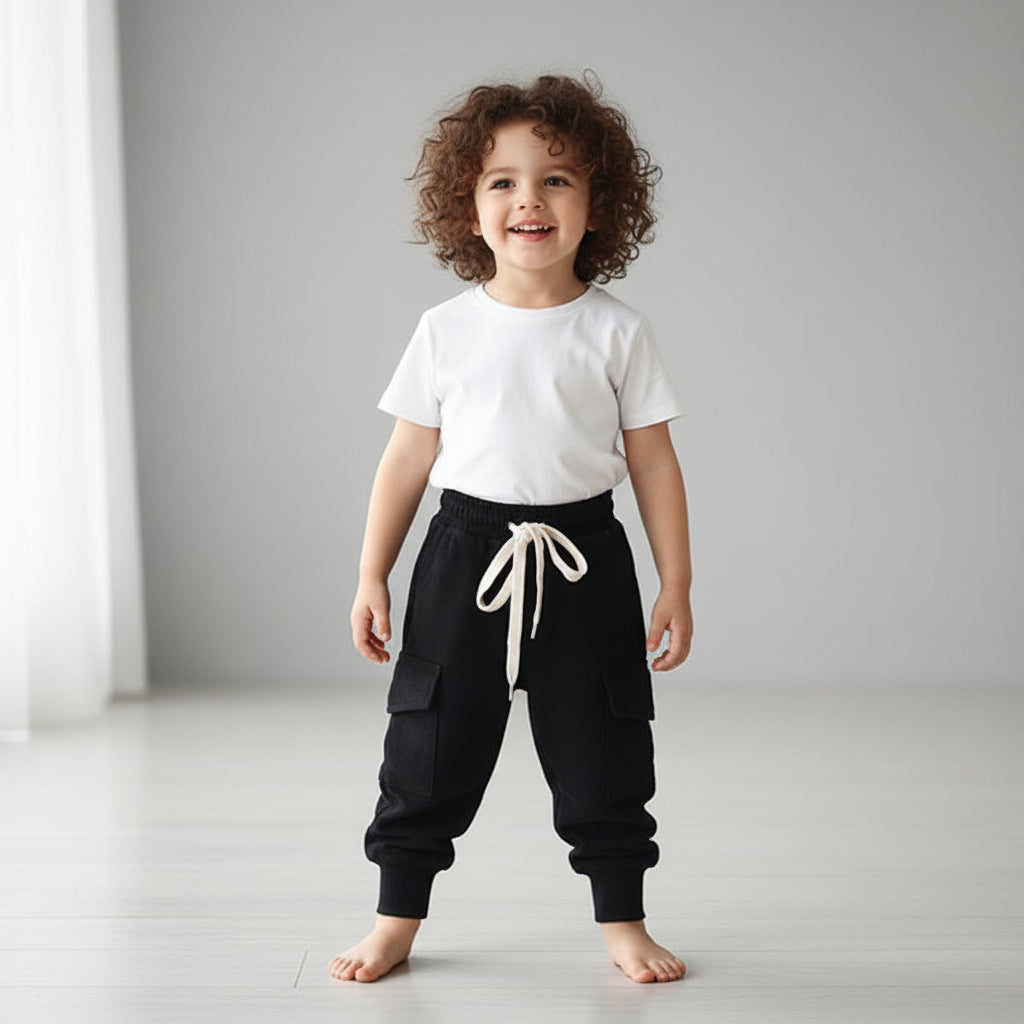 New Cotton Cargo Pants for Boys - Casual Sport Trousers